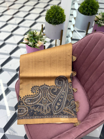 Premium Gold Tussar Saree