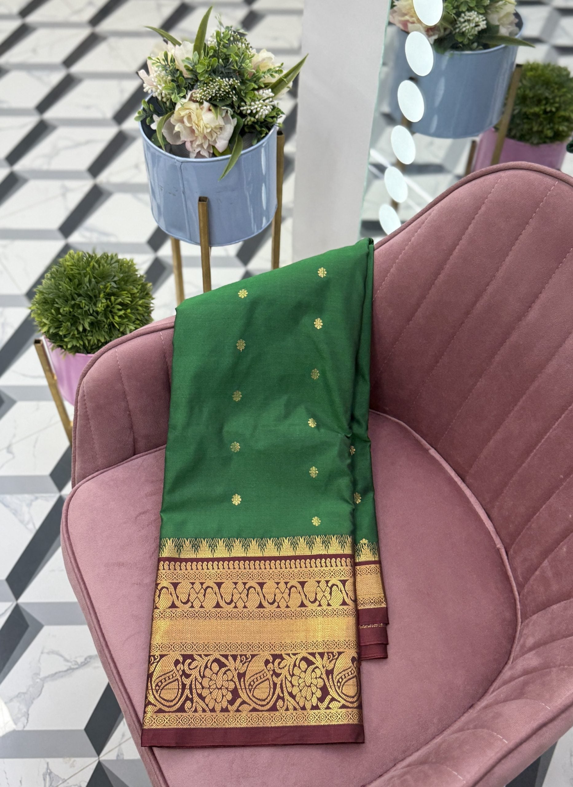 Green Semi Gadwal