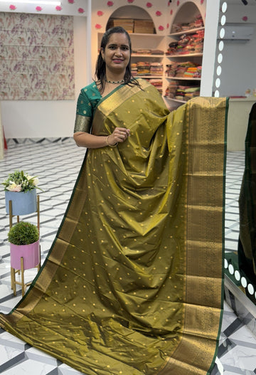 Pea Green Semi Gadwal