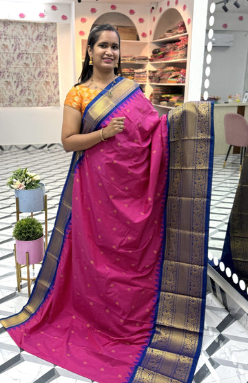 Pink Blue Semi Gadwal