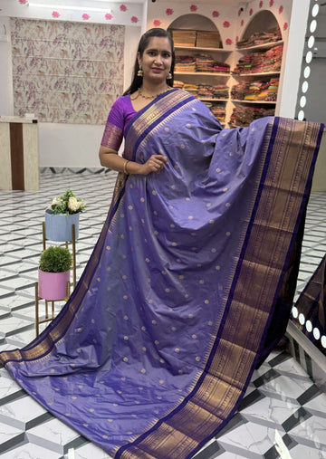 Lavender Blue Semi Gadwal