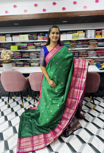 Green Mangalagiri Saree