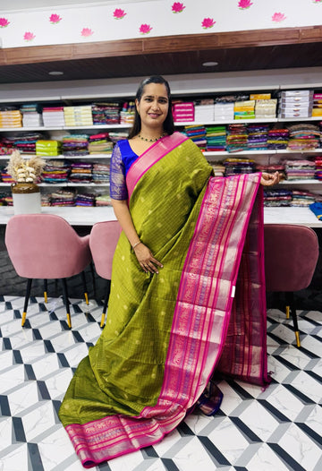 Green Mangalagiri Saree