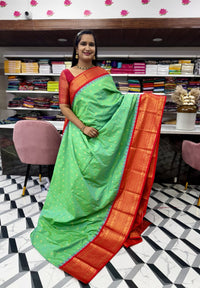 Green Semi Gadwal Saree