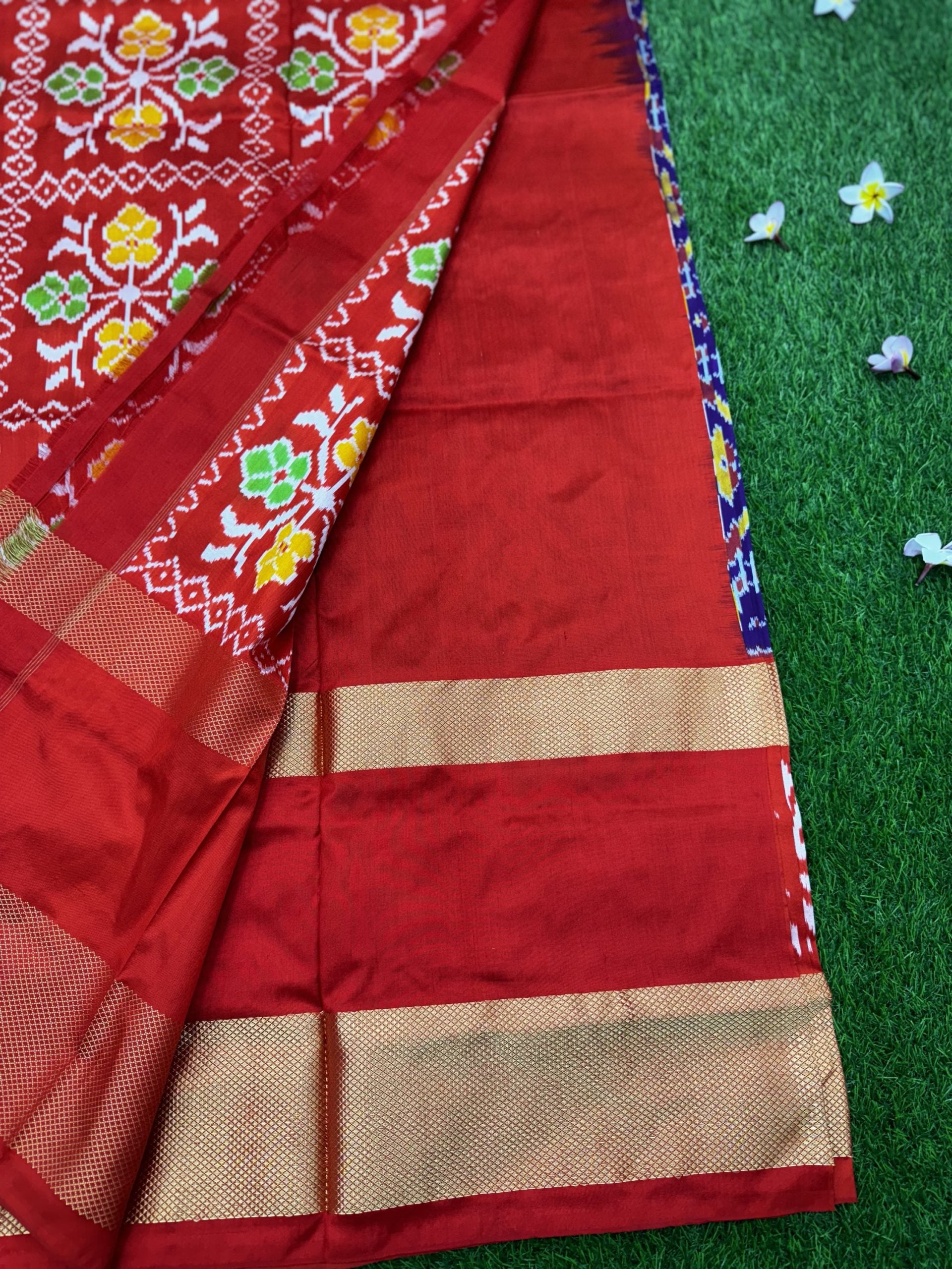 Purple Pure Handloom Ikkat Patola Saree