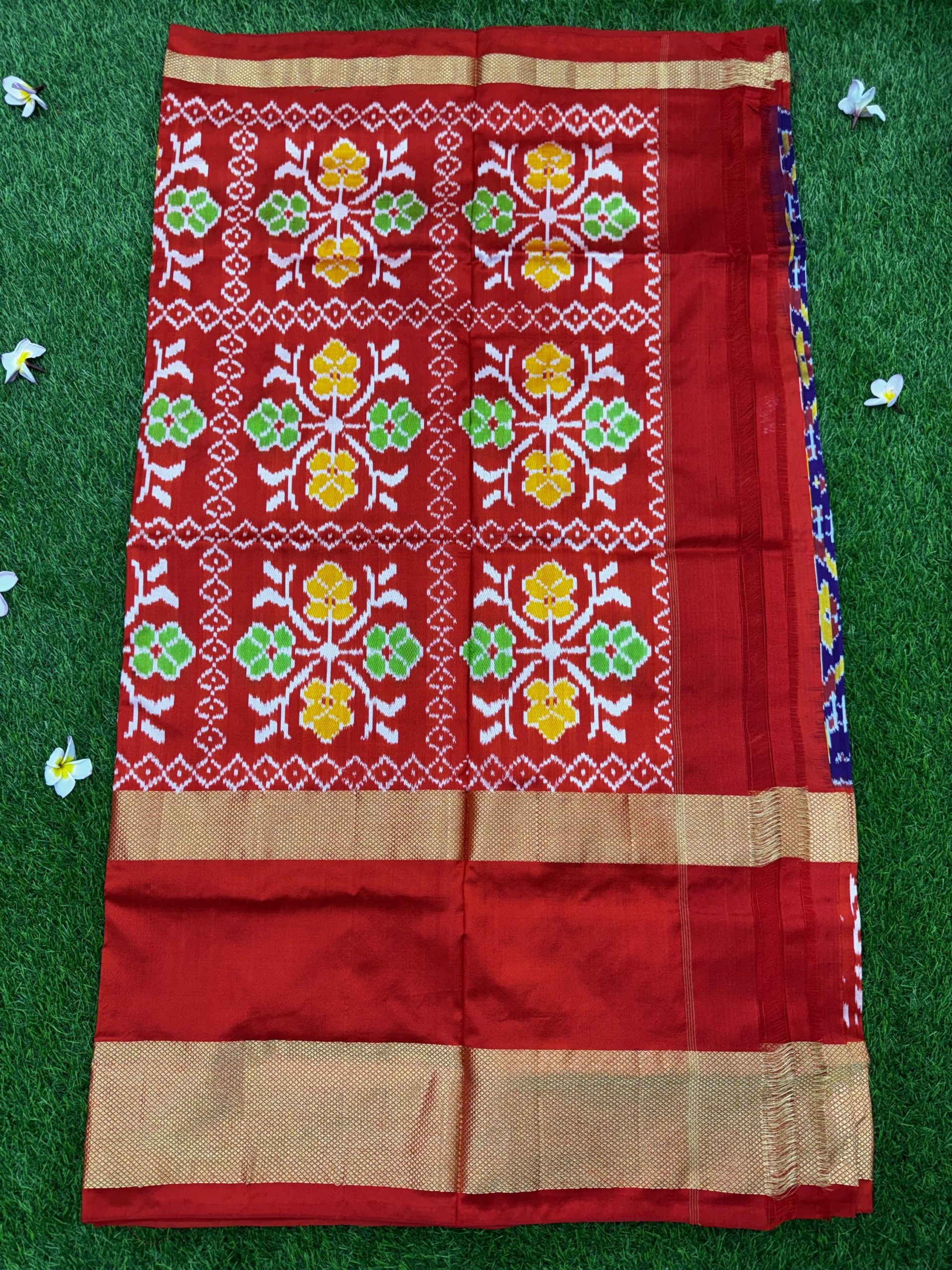 Purple Pure Handloom Ikkat Patola Saree