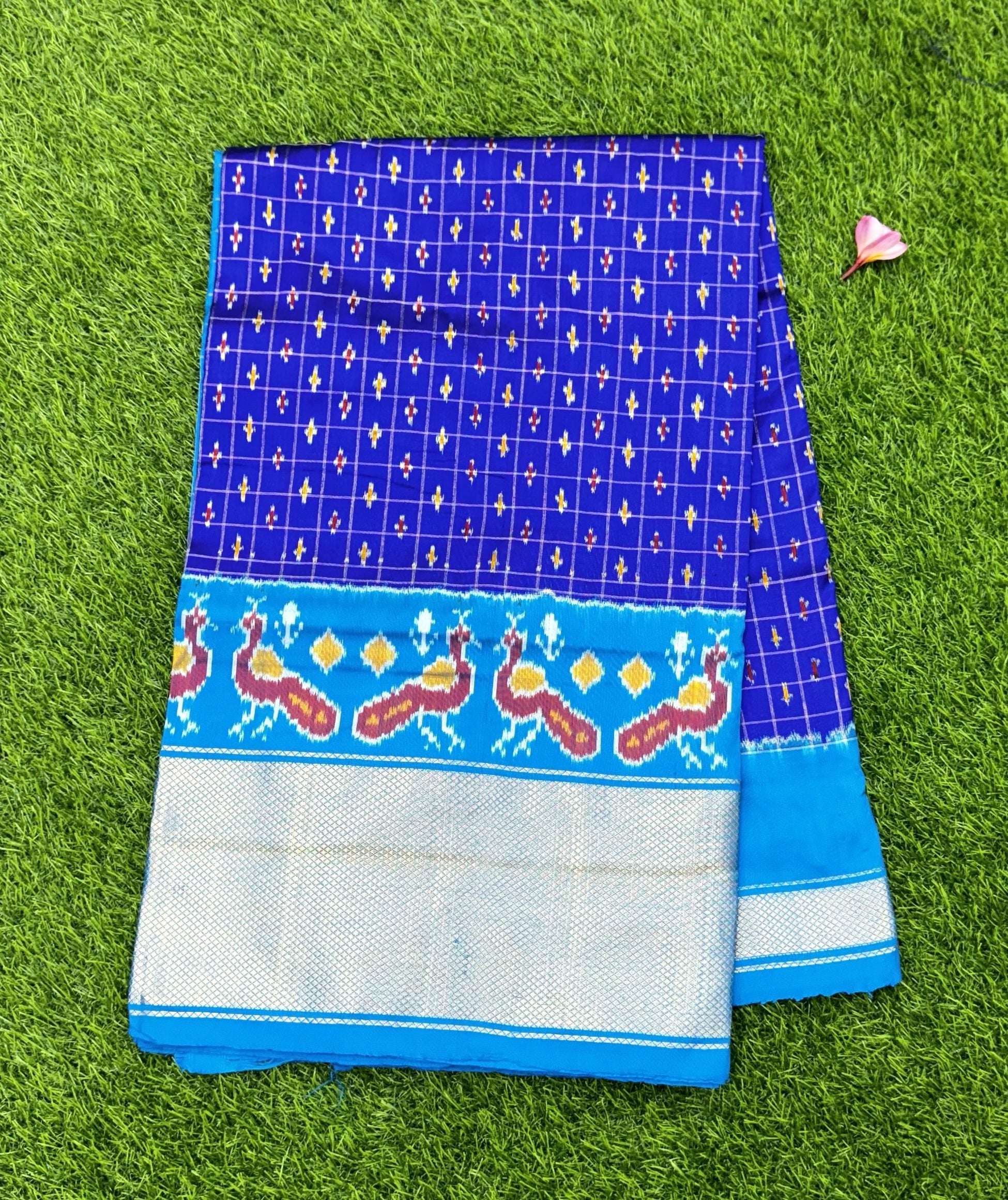 Blue Pure Handloom Ikkat Patola Saree
