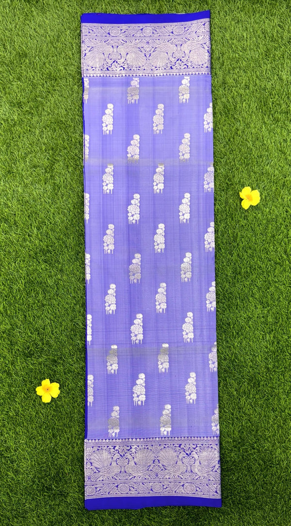 Blue Handloom Venkatagiri Pattu Saree