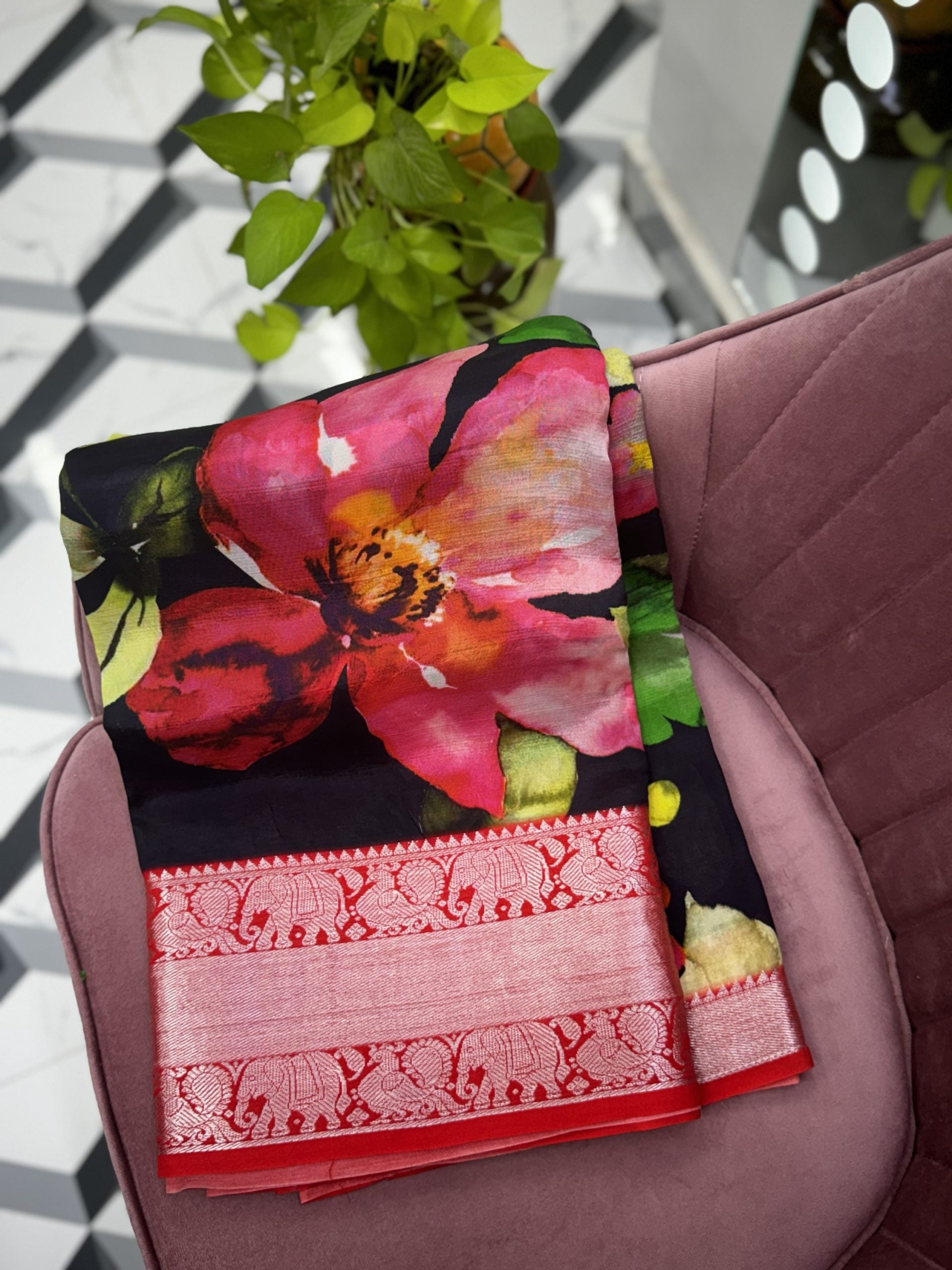 Mangalagiri Digital Print Saree