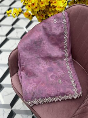 Pink Crush Tissue Saree