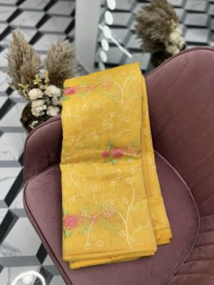 Yellow Fancy Kota Saree