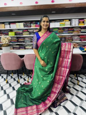 Green Mangalagiri Saree