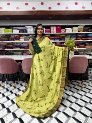 Green Mysore Silk Saree