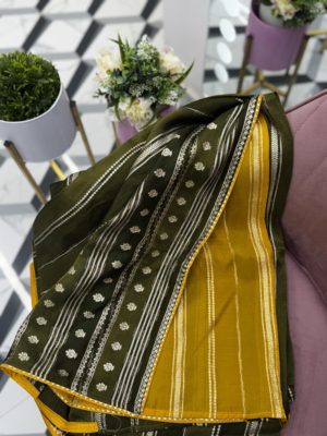 Green Premium Organza Saree