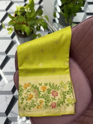 Green Munga Tussar Saree