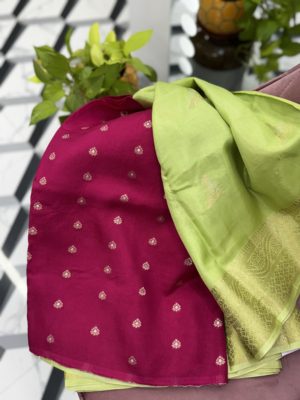 Green Soft Tussar Saree