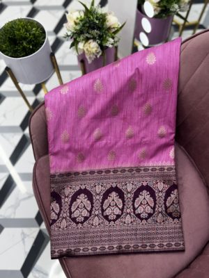 Pink Fancy Chanderi Saree