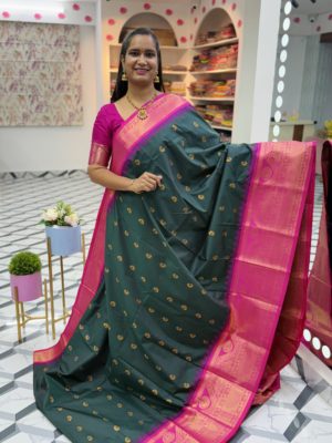 Dark Green Semi Gadwal