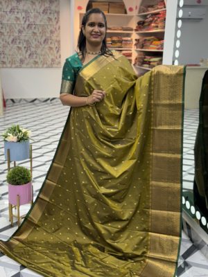 Pea Green Semi Gadwal