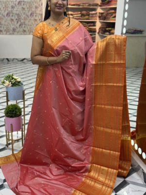 Peach Orange Semi Gadwal