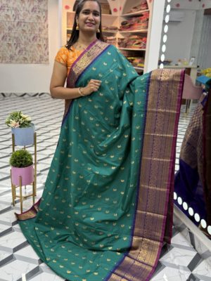 Sea green Semi Gadwal