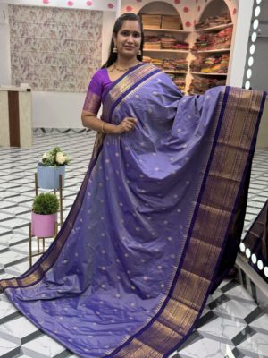 Lavender Blue Semi Gadwal