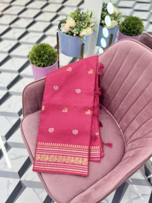 Vineela Pink Russian Georgette Saree