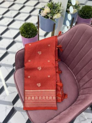 Orange Russian Georgette